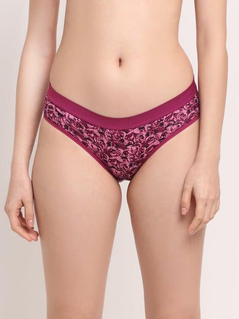 friskers purple printed panty