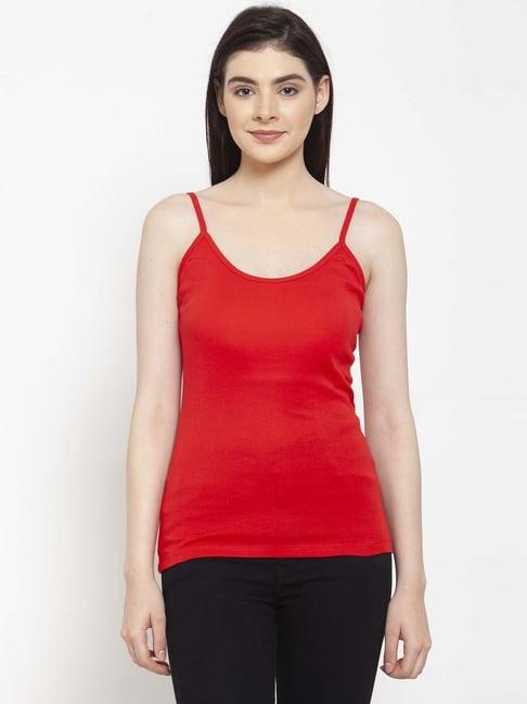 friskers red cotton camisole