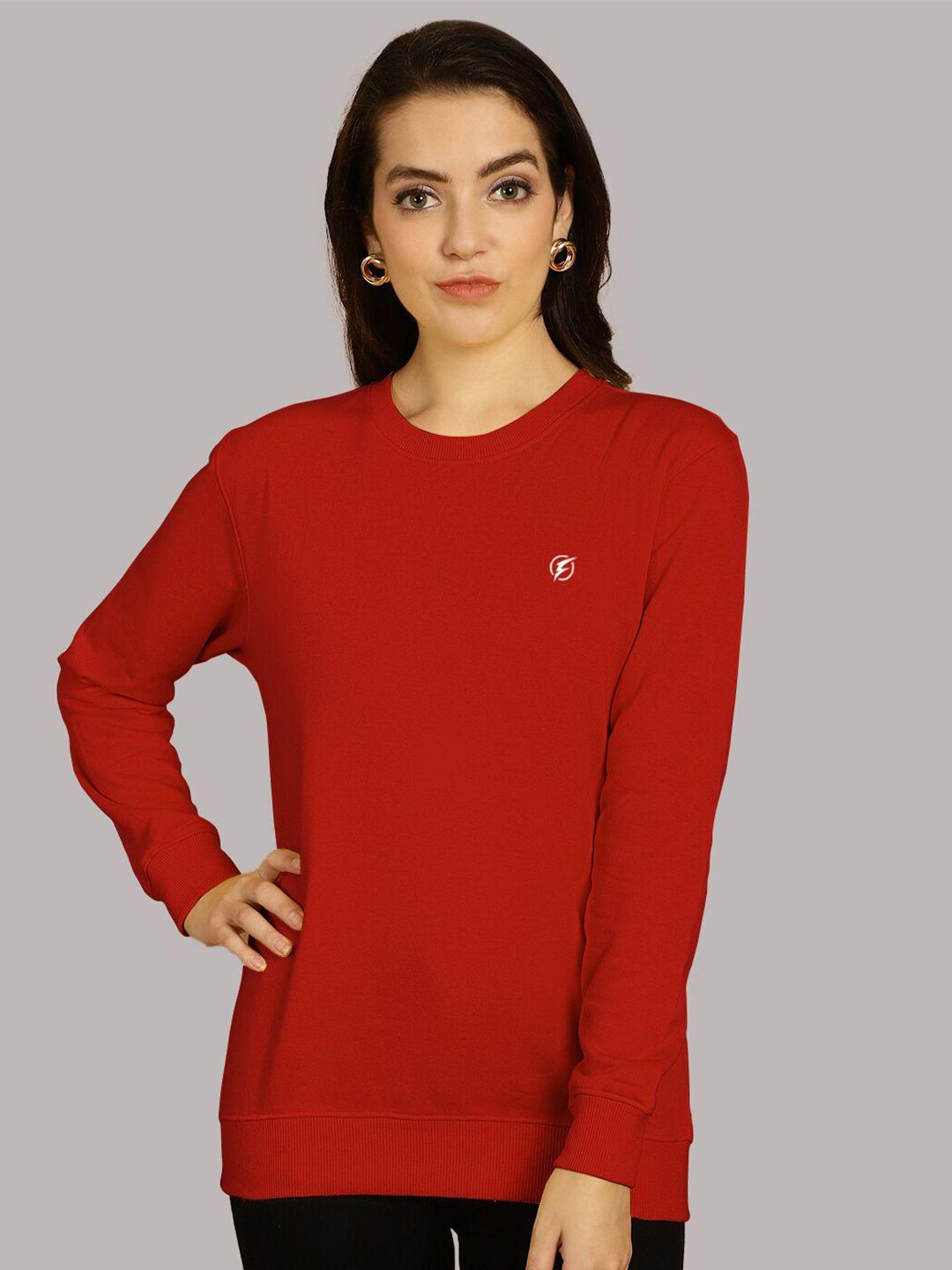 friskers round neck cotton fleece pullover