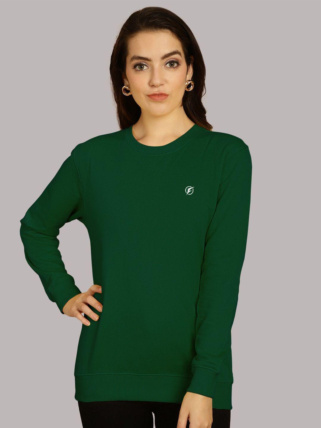 friskers round neck cotton fleece sweatshirt