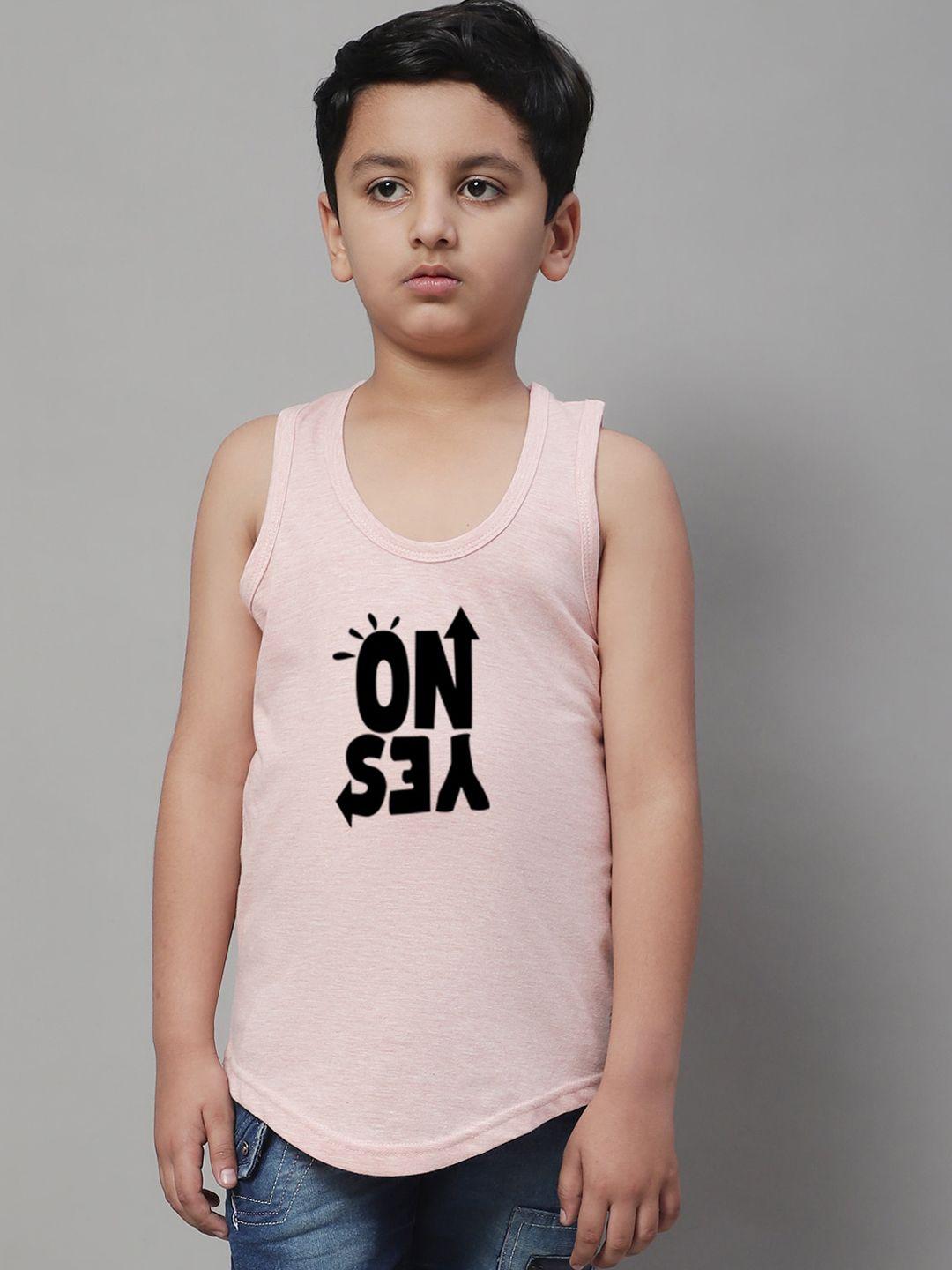 friskers typography printed cotton sleeveless innerwear vests