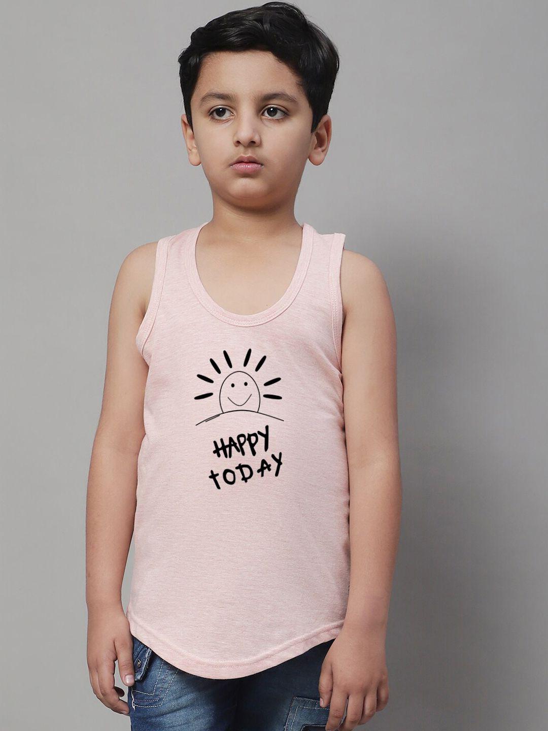 friskers typography printed pure cotton tank vest