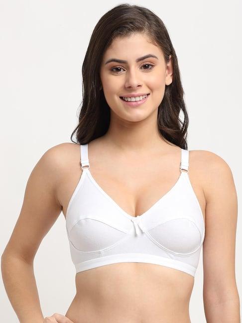 friskers white non-padded bra