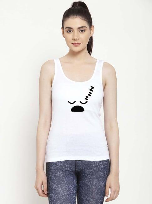 friskers white printed camisole