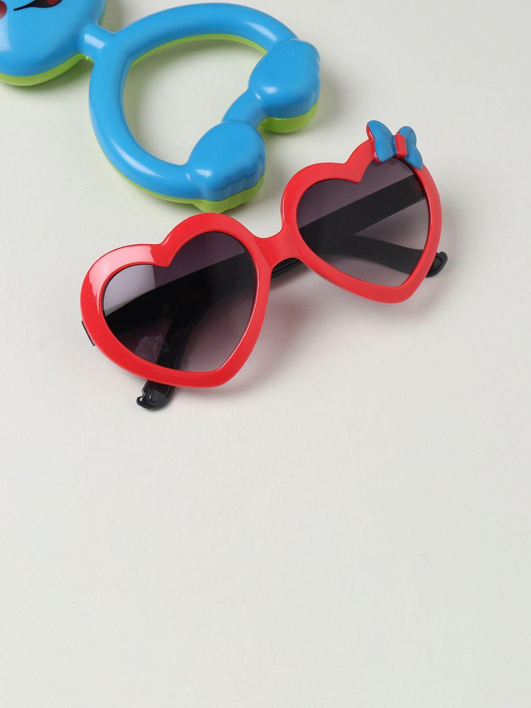 froggy girls black lens & red aviator sunglasses fg-2029