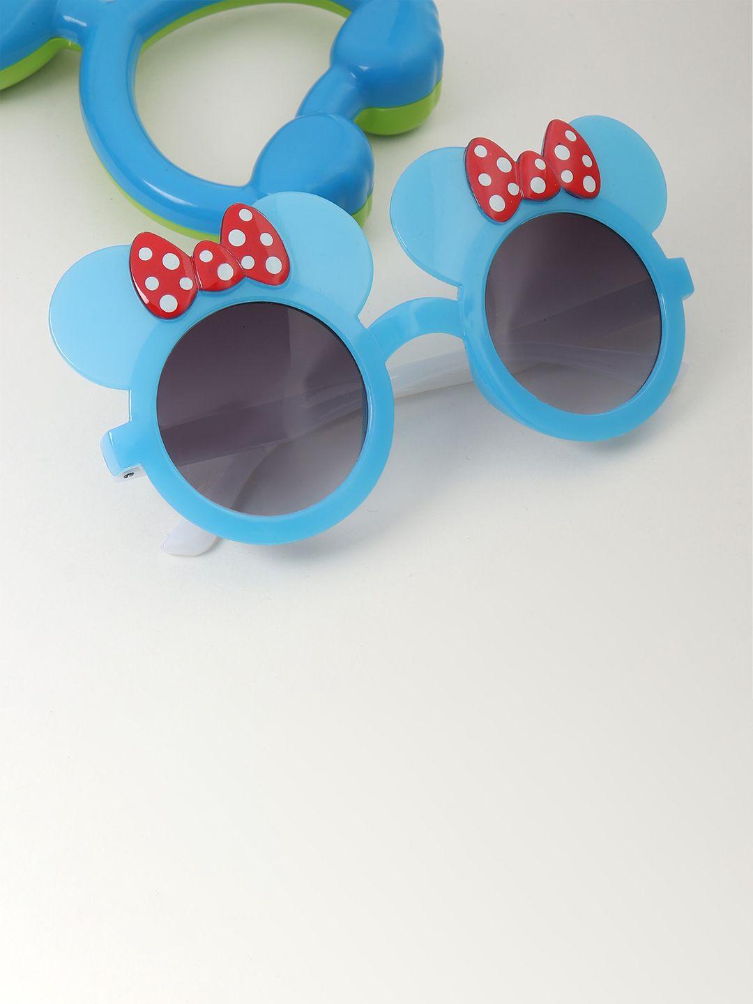 froggy girls grey lens & blue round sunglasses fg-290-gr