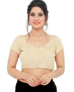 front-open blouse