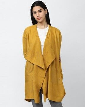 front-open long-line cardigan