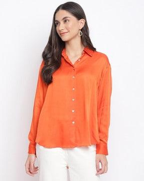 front open shirt with full-length sleeves
