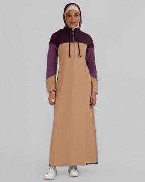 front-zip a-line burqa dress