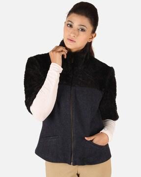 front zip basics bomber jacket