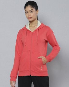 front zippered hoodie with kangaroo pockets