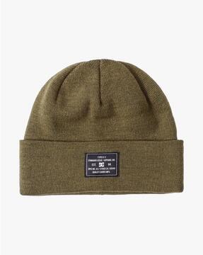 frontline beanie with brand patch