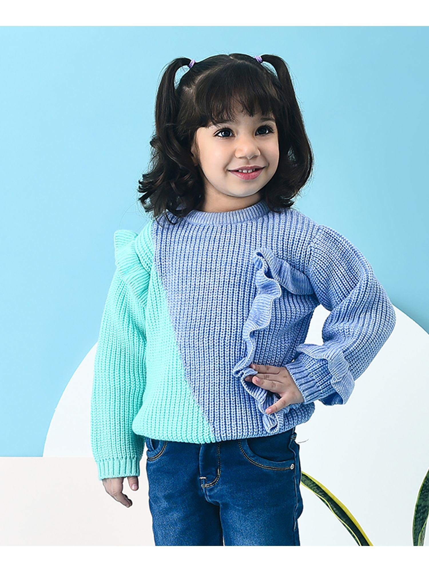 frosty'z chunky knitted girls sweater