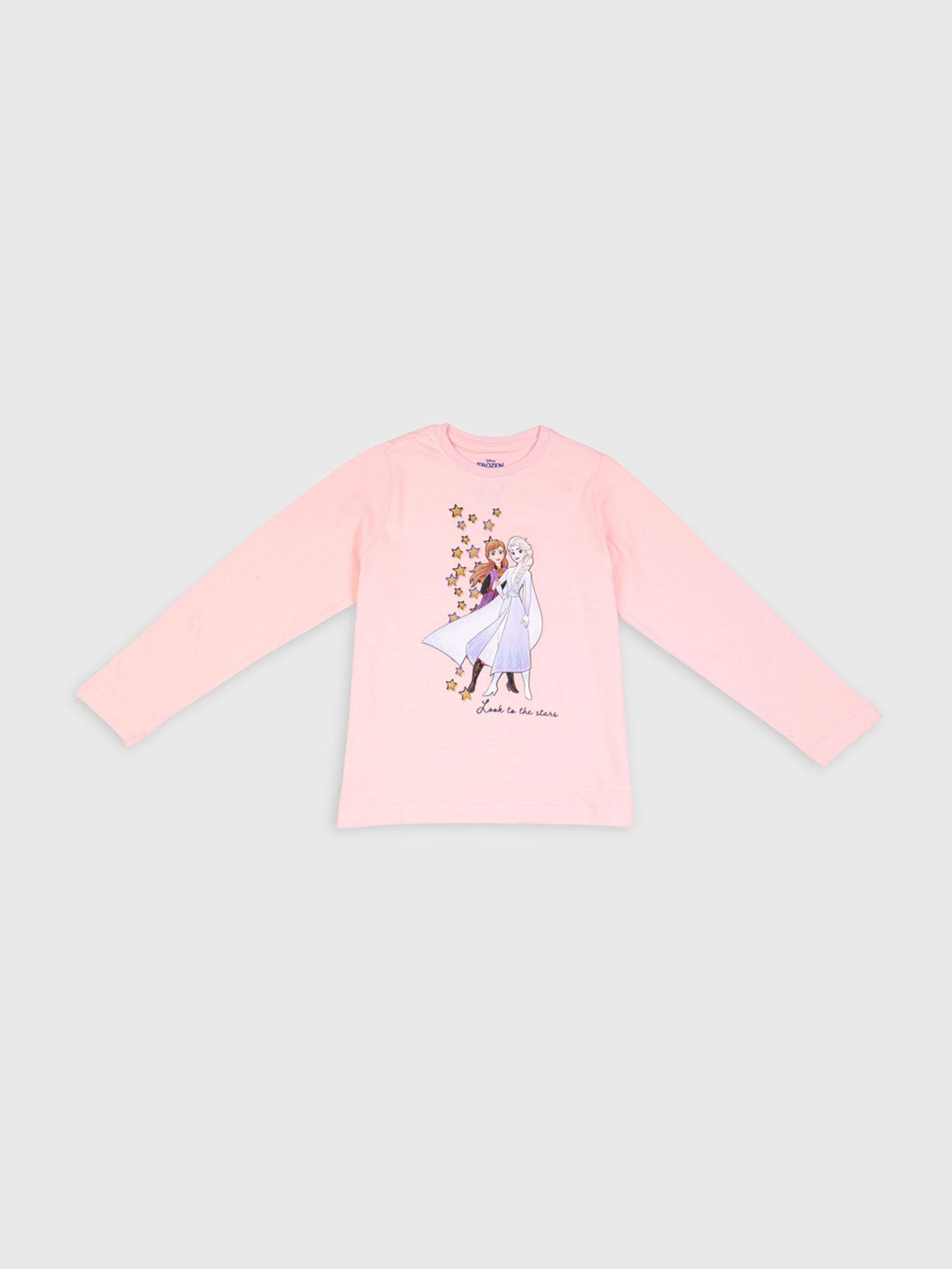 frozen stars pink t-shirt