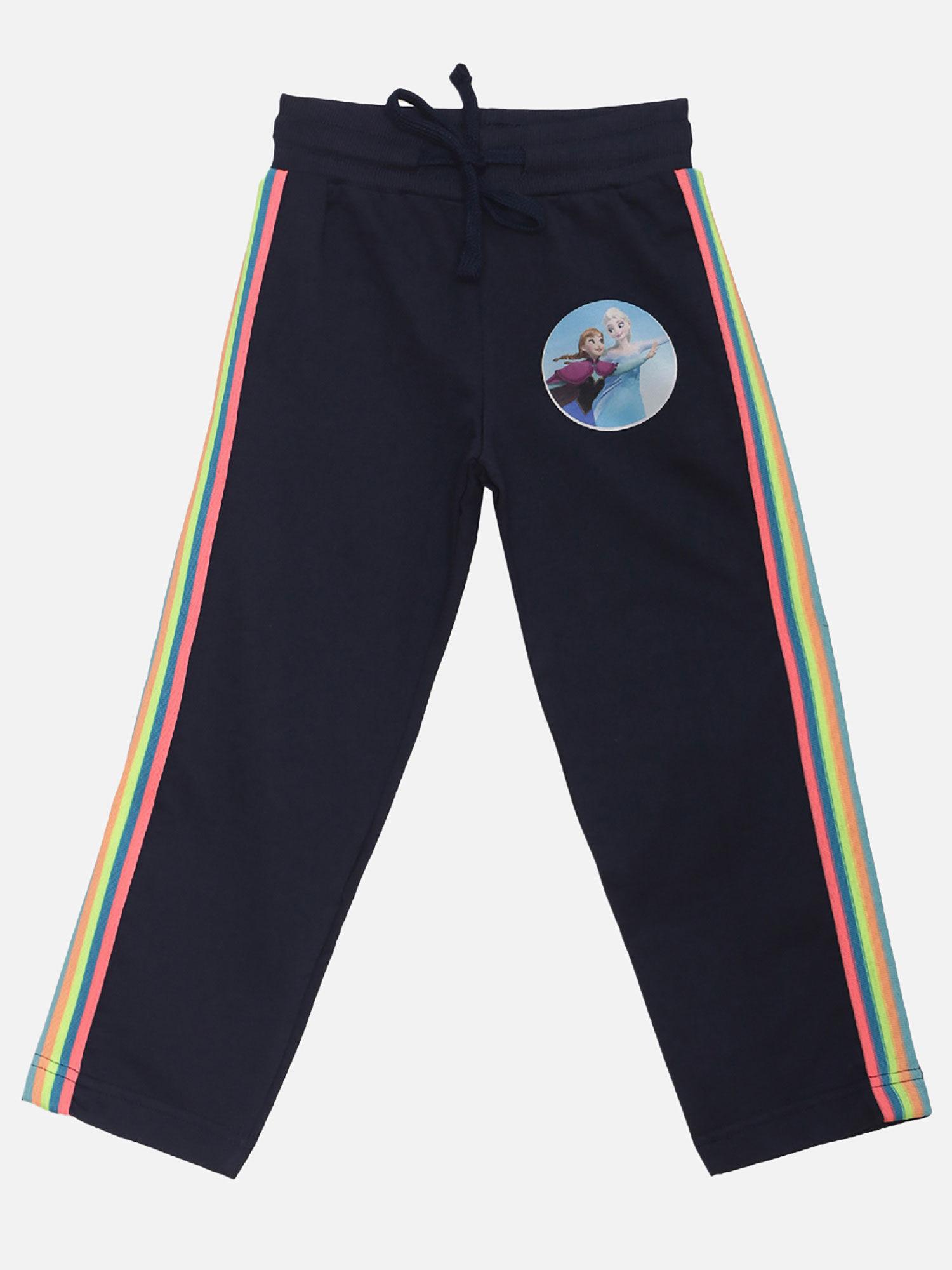 frozen featured navy joggers for girls