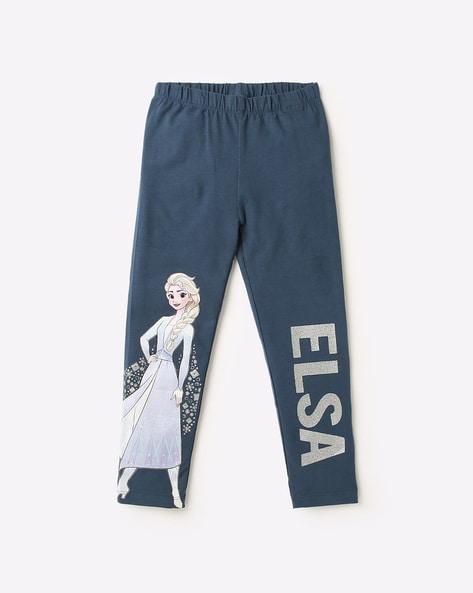 frozen print leggings with elasticated waistband