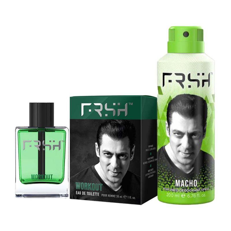 frsh by salman khan set of edt workout & deodorant macho