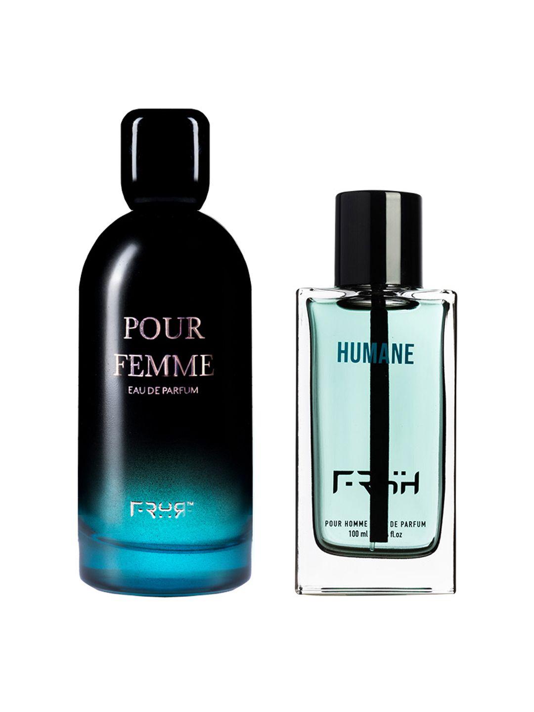 frsh set of men humane pour homme 100 ml & women pour femme eau de parfum 110 ml