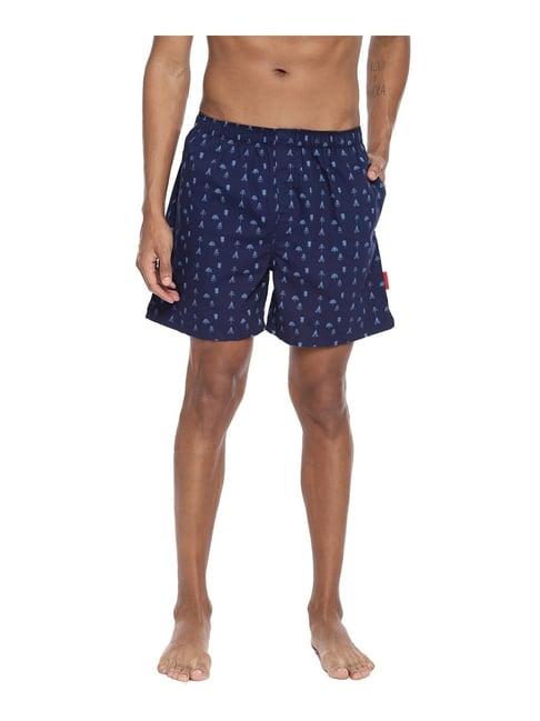 fruit of the loom blue printed boxers