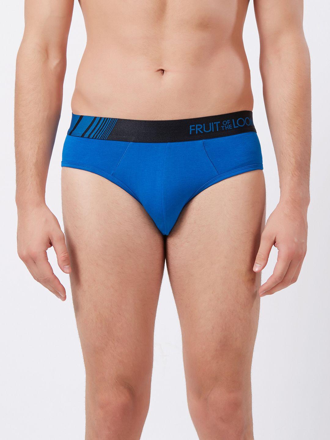 fruit of the loom men blue solid hip briefs mhb10-a1s3