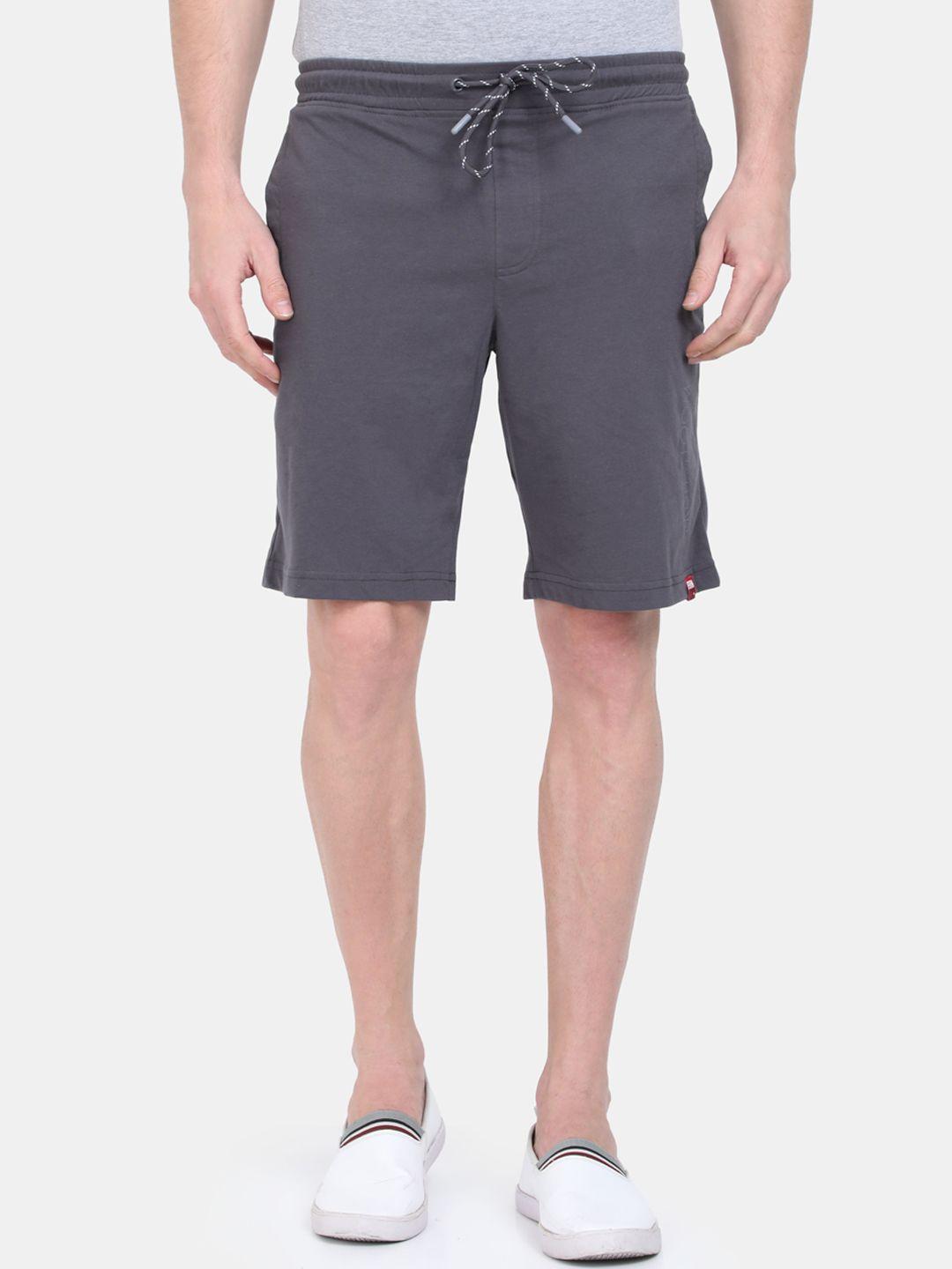 fruit of the loom men charcoal grey solid regular fit regular shorts