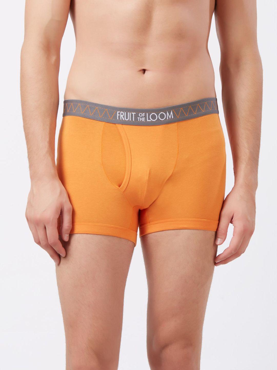 fruit of the loom men orange solid trunk mtr12-n-a1s3