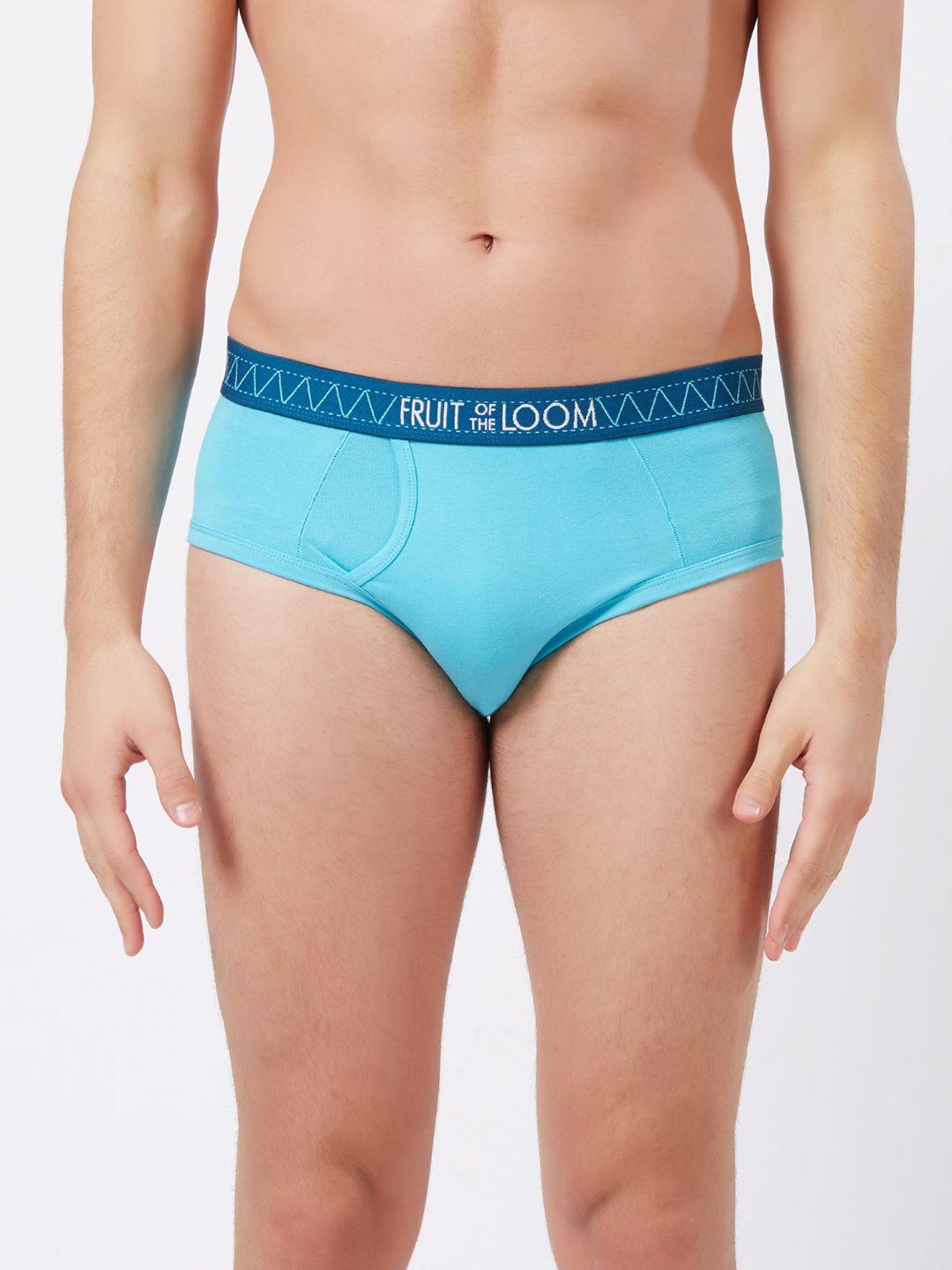 fruit of the loom men turquoise blue solid hip briefs mhb12-n-a1s1
