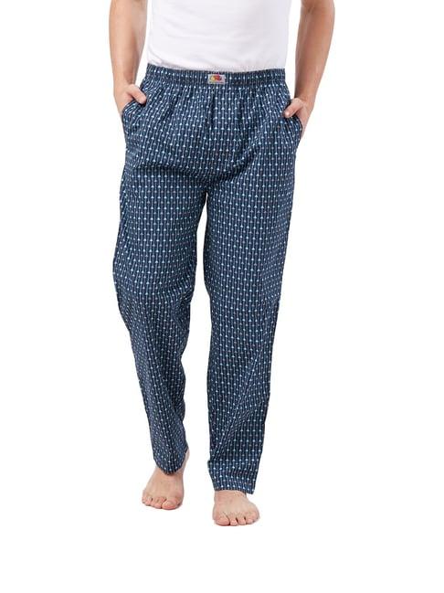 fruit of the loom navy printed pyjamas