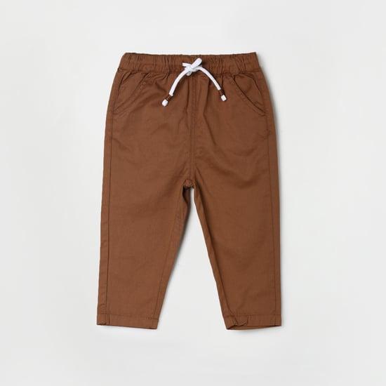 fs mini klub boys solid flat front trousers