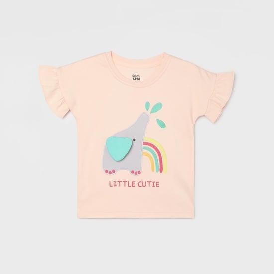 fs mini klub girls appliqued t-shirt