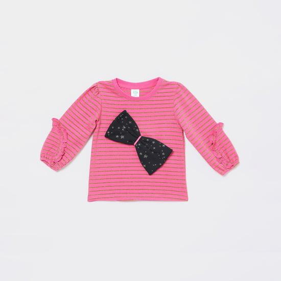 fs mini klub girls bow appliqued t-shirt