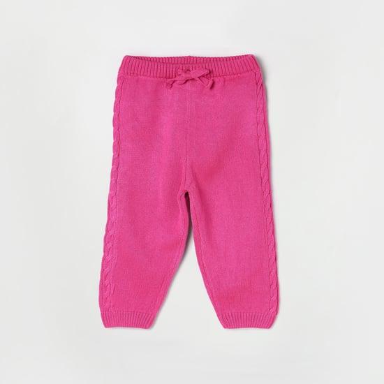 fs mini klub girls cableknit elasticated joggers