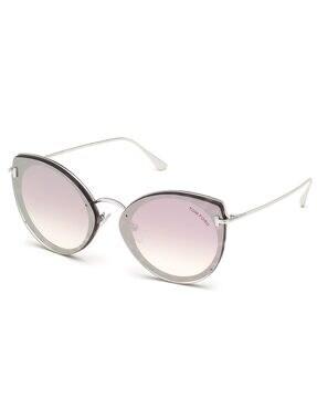 ft0683 63 55z uv-protected full-rim cat-eye sunglasses