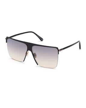 ft0840 61 01c half-rim oval sunglasses