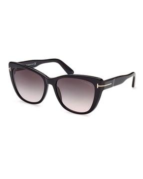 ft0937 57 01b uv-protected cat-eye sunglasses