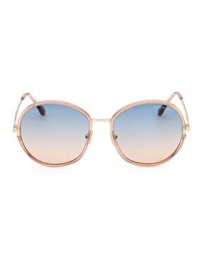 ft0946 58 72w full-rim circular sunglasses