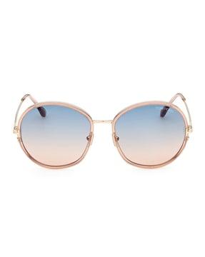 ft0946 58 72w full-rim circular sunglasses