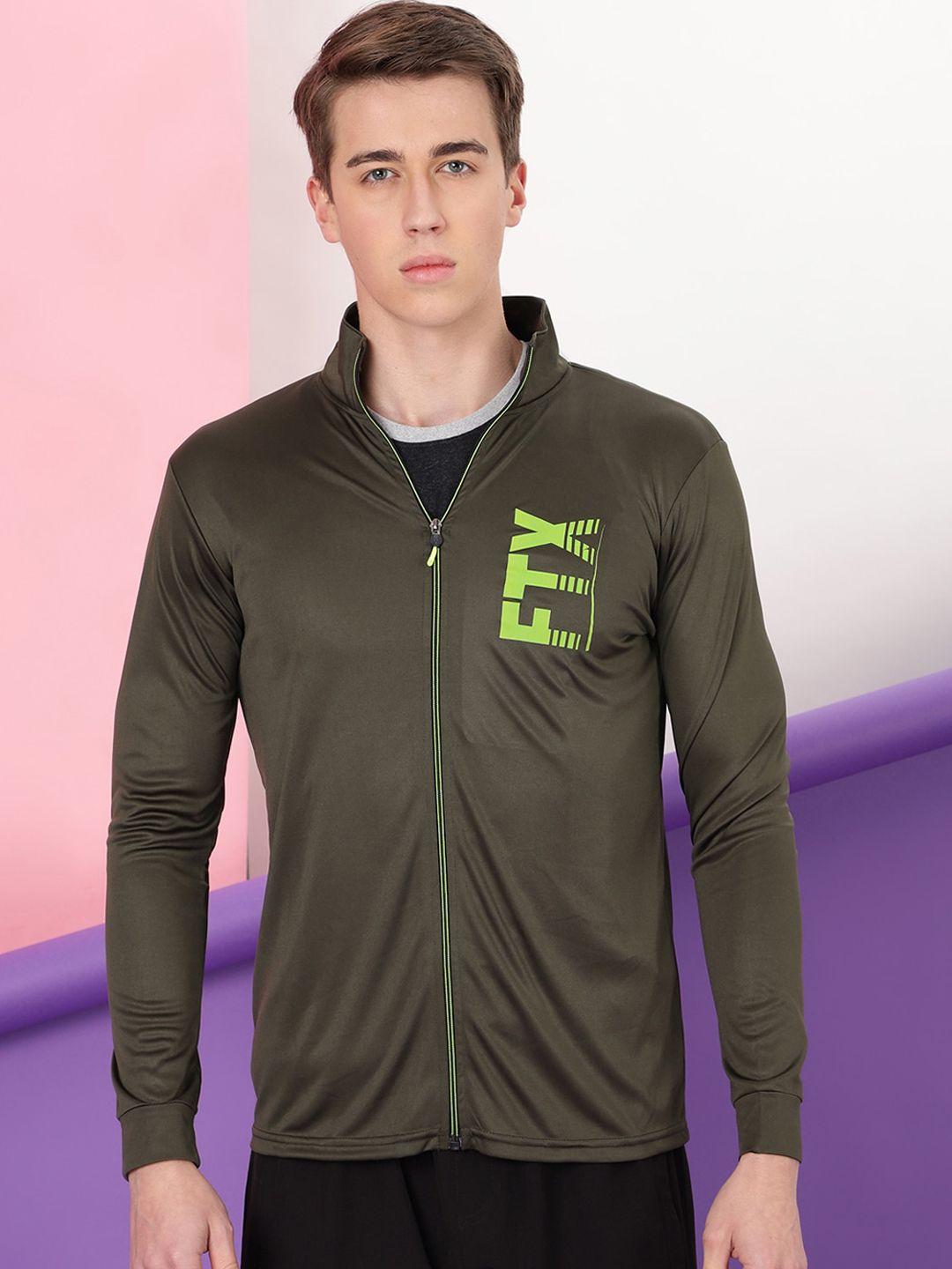 ftx men mock collar long sleeves sporty jacket