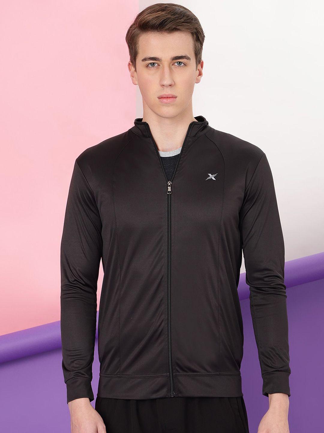 ftx men mock collar long sleeves sporty jacket