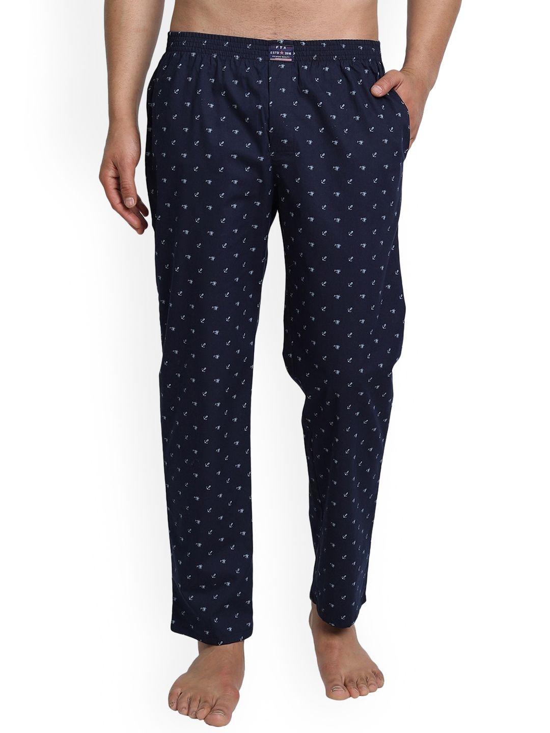 ftx polka dot printed pure cotton lounge pants