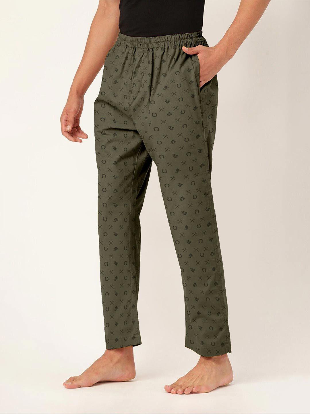 ftx printed cotton mid-rise lounge pant
