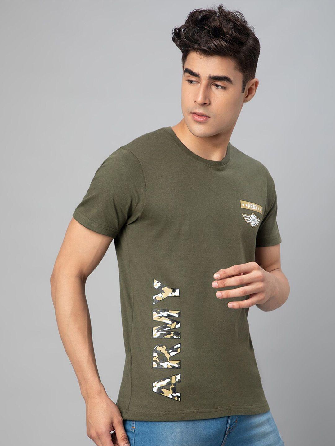 ftx typography printed round neck t-shirt
