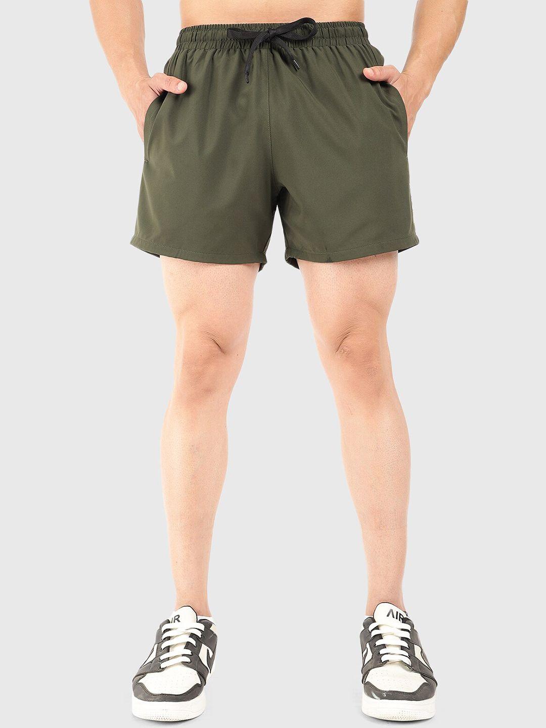 fuaark men mid-rise dri-fit sports shorts