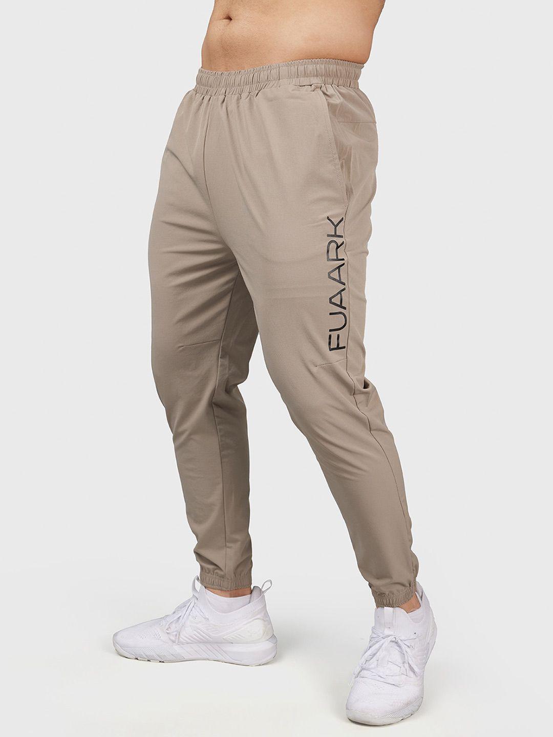 fuaark men mid-rise slim fit joggers