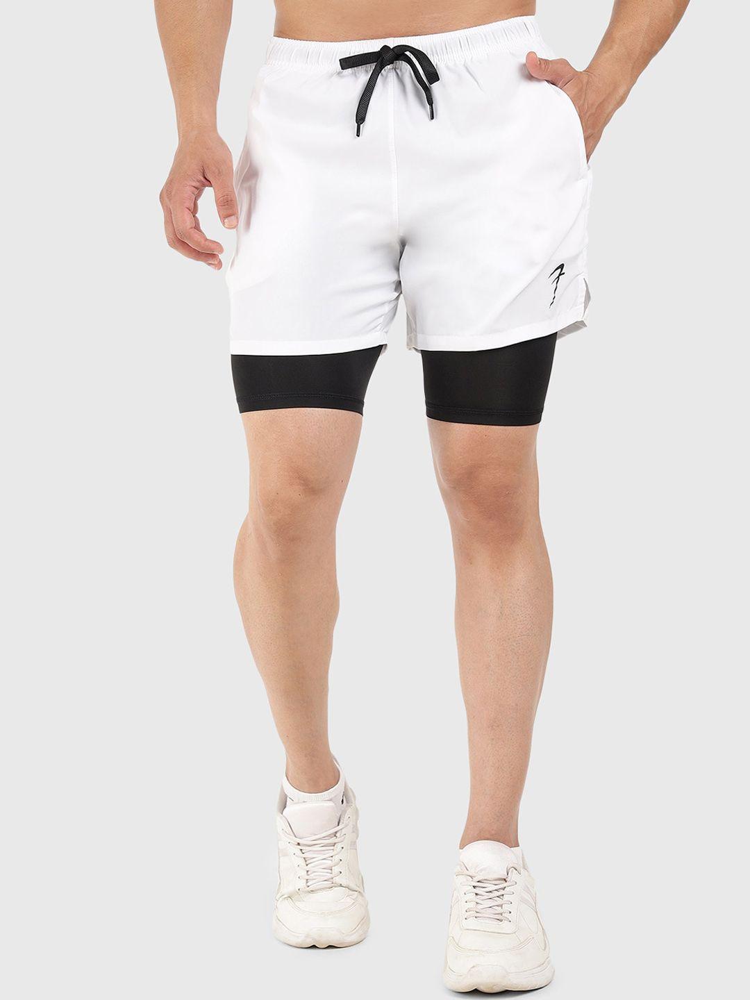 fuaark men skinny fit training or gym sports shorts with antimicrobial technology