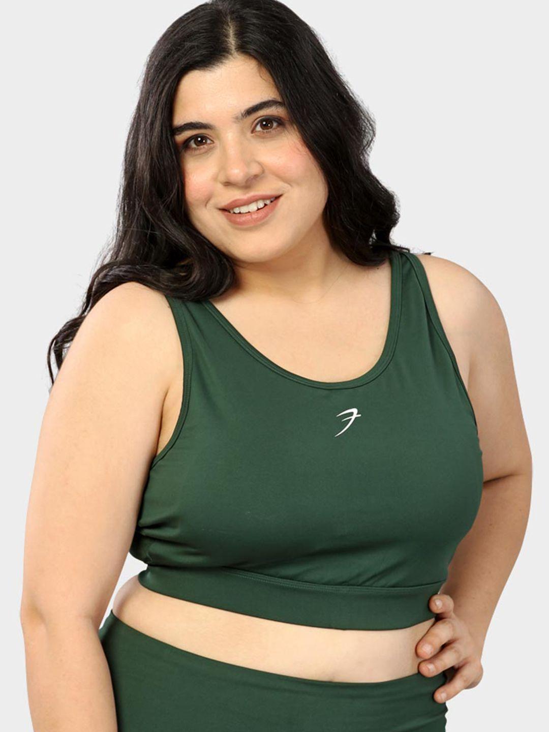 fuaark plus size full coverage anti odour workout bra with all day comfort