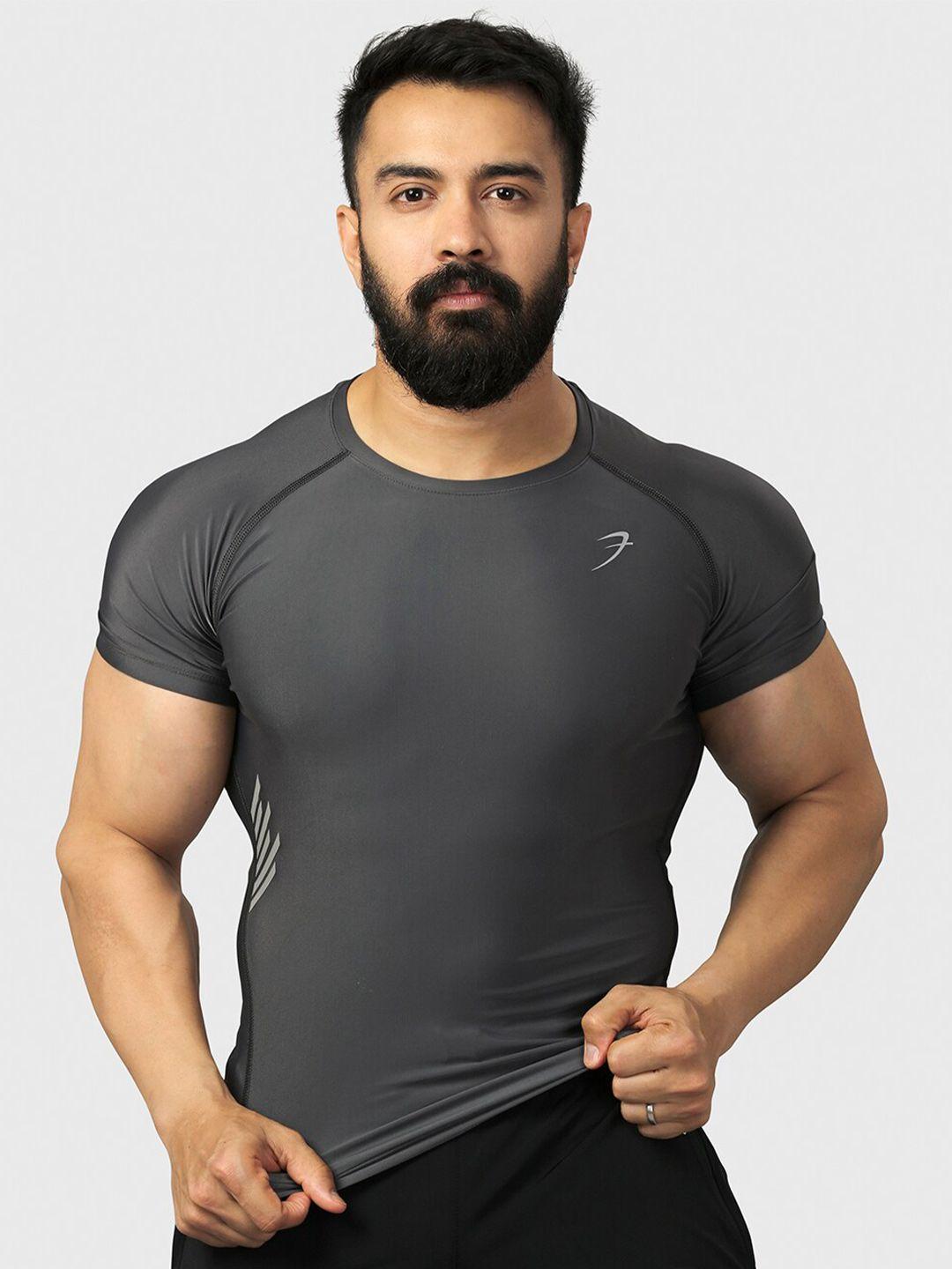 fuaark raglan sleeves moisture wicking compression sports t-shirt
