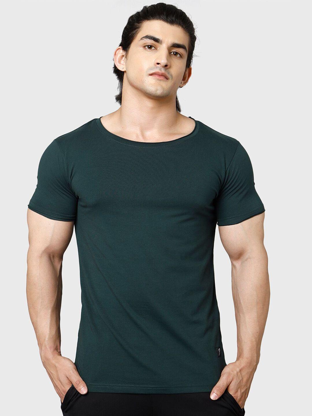 fuaark round neck short sleeves anti odour slim fit t-shirt