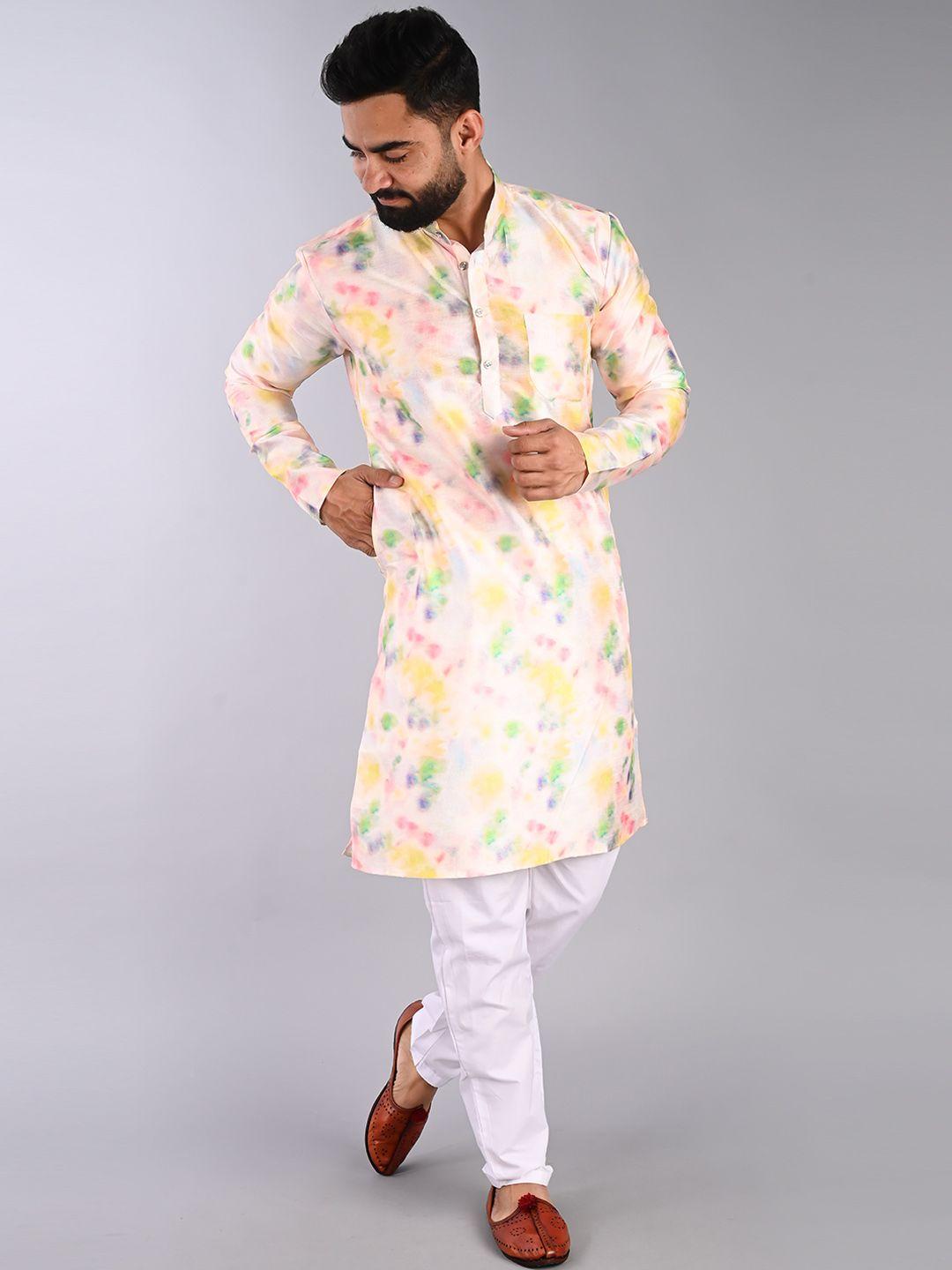 fubar dyed mandarin collar straight kurta